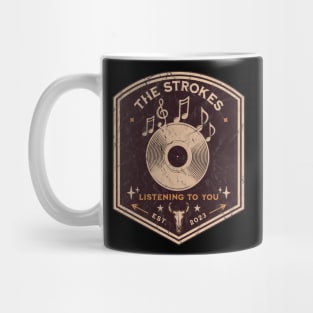 listening vintage vinyl v3 Mug